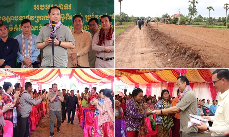 ផ្លូវក្រាលកៅស៊ូពីរជាន់ ប្រវែងជិត ៥ គីឡូម៉ែត្រ កំពុងដំណើរការសាងសង់