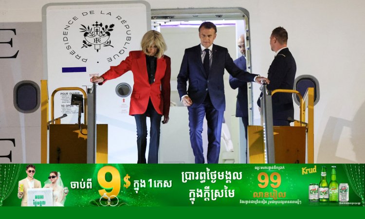 Macron ចាប់ផ្តើមទស្សនកិច្ចផ្លូវរដ្ឋនៅ វៀតណាម ជាមួយការចុះហត្ថលេខាលើកិច្ចព្រមព្រៀងសំខាន់ៗ