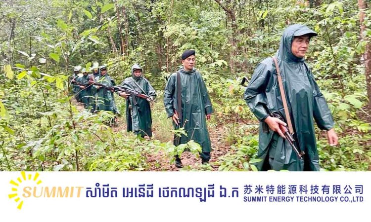 កម្លាំងបន្តល្បាតតាមខ្សែបន្ទាត់ព្រំដែន ក្នុងភូមិសាស្ត្រខេត្តឧត្តរមានជ័យ